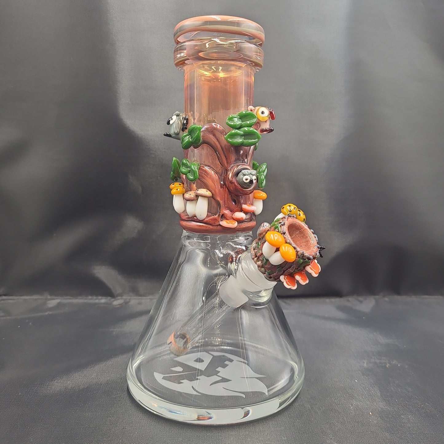 8" Empire Glassworks Renew The Red Baby Beaker