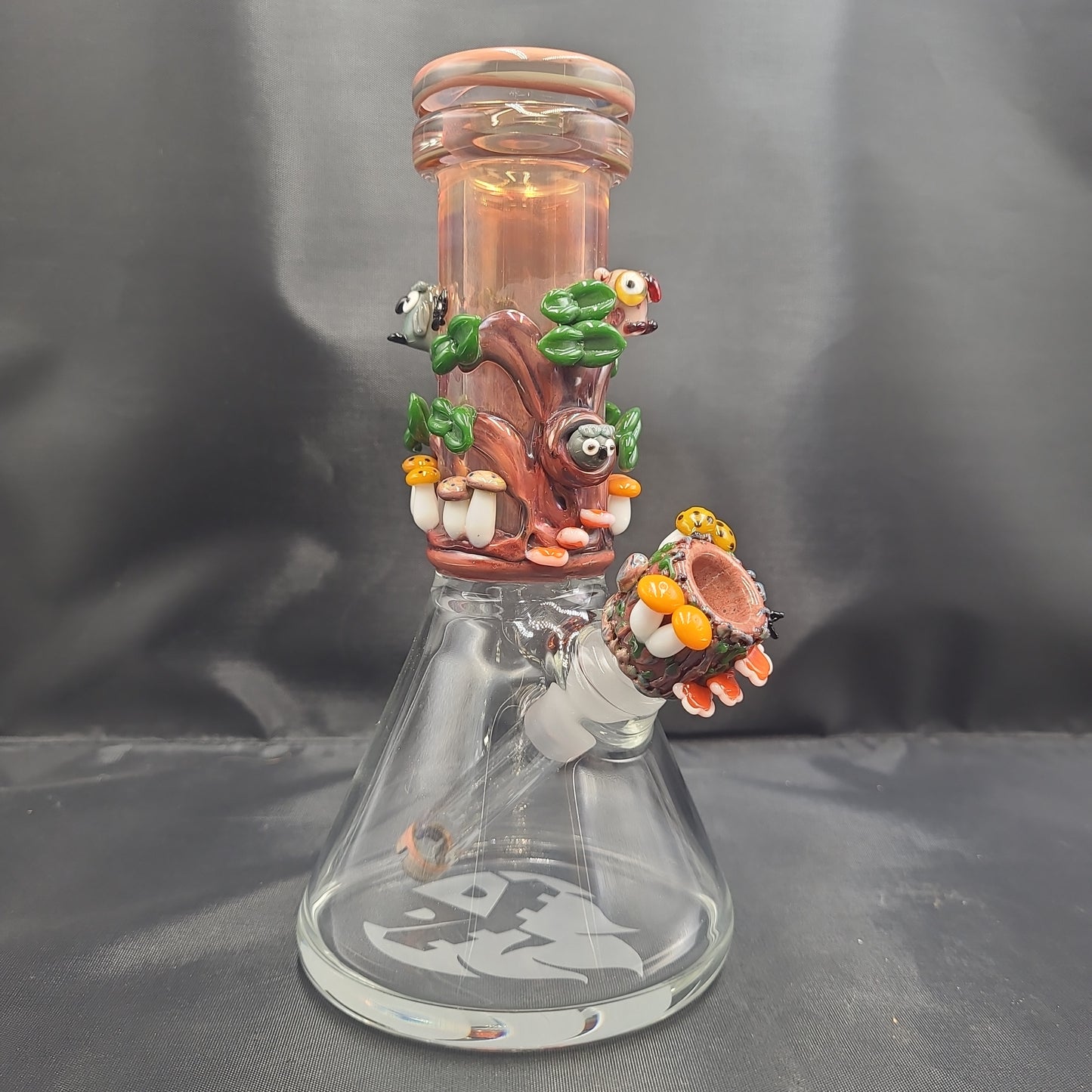 8" Empire Glassworks Renew The Red Baby Beaker