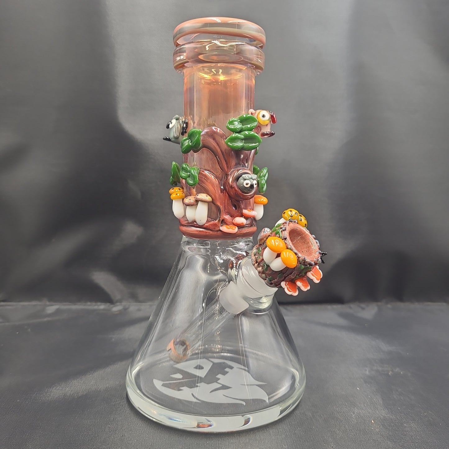 8" Empire Glassworks Renew The Red Baby Beaker