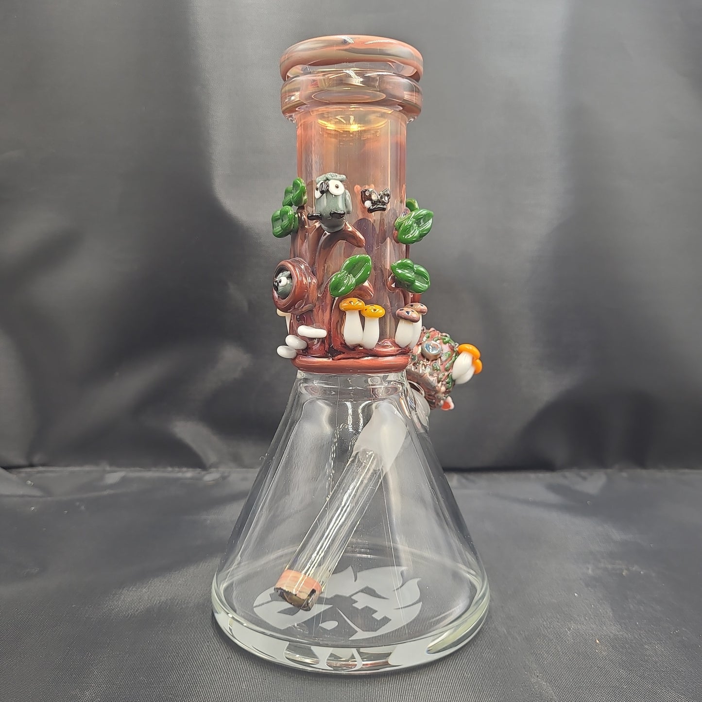 8" Empire Glassworks Renew The Red Baby Beaker