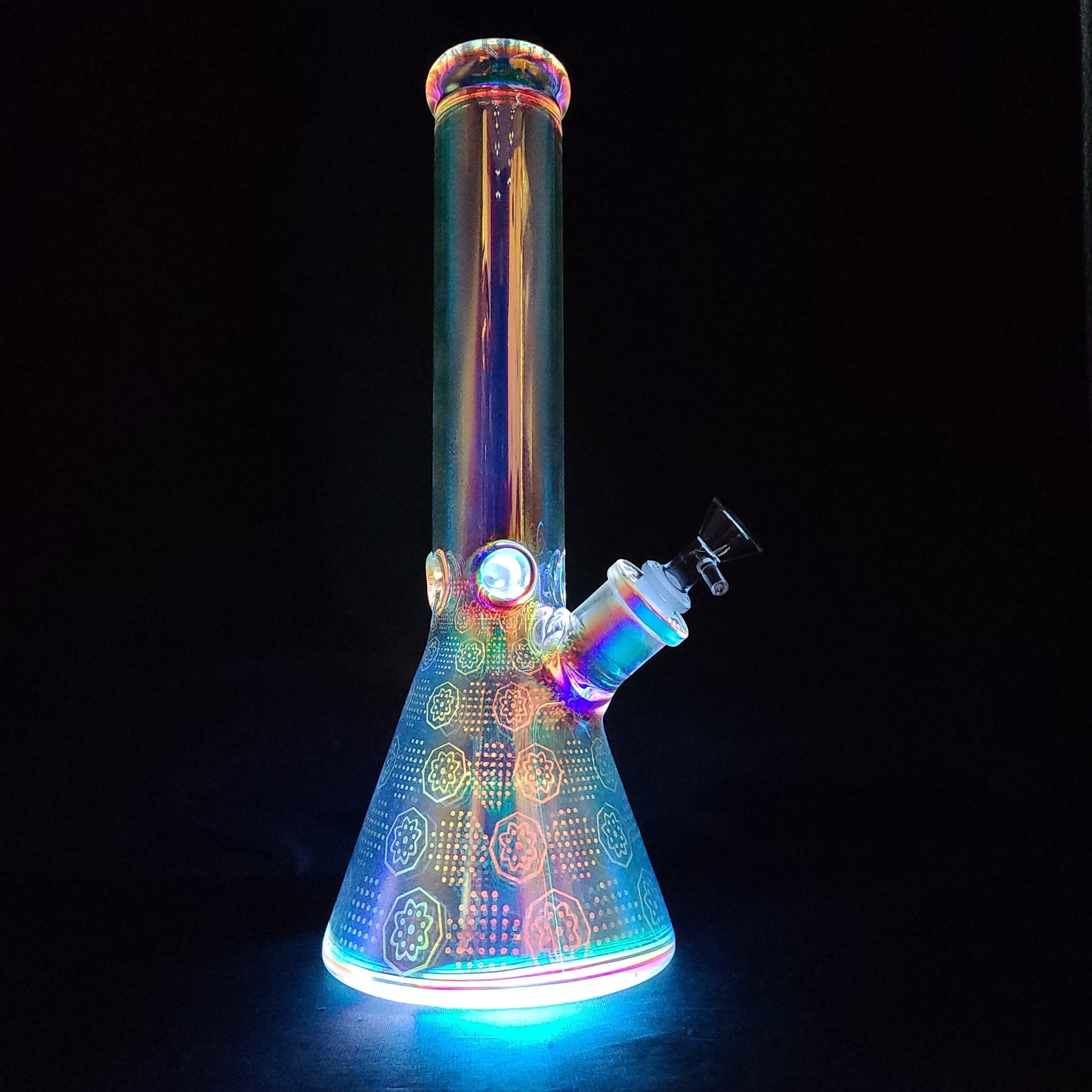 14" Space Party LED Light beaker water pipe