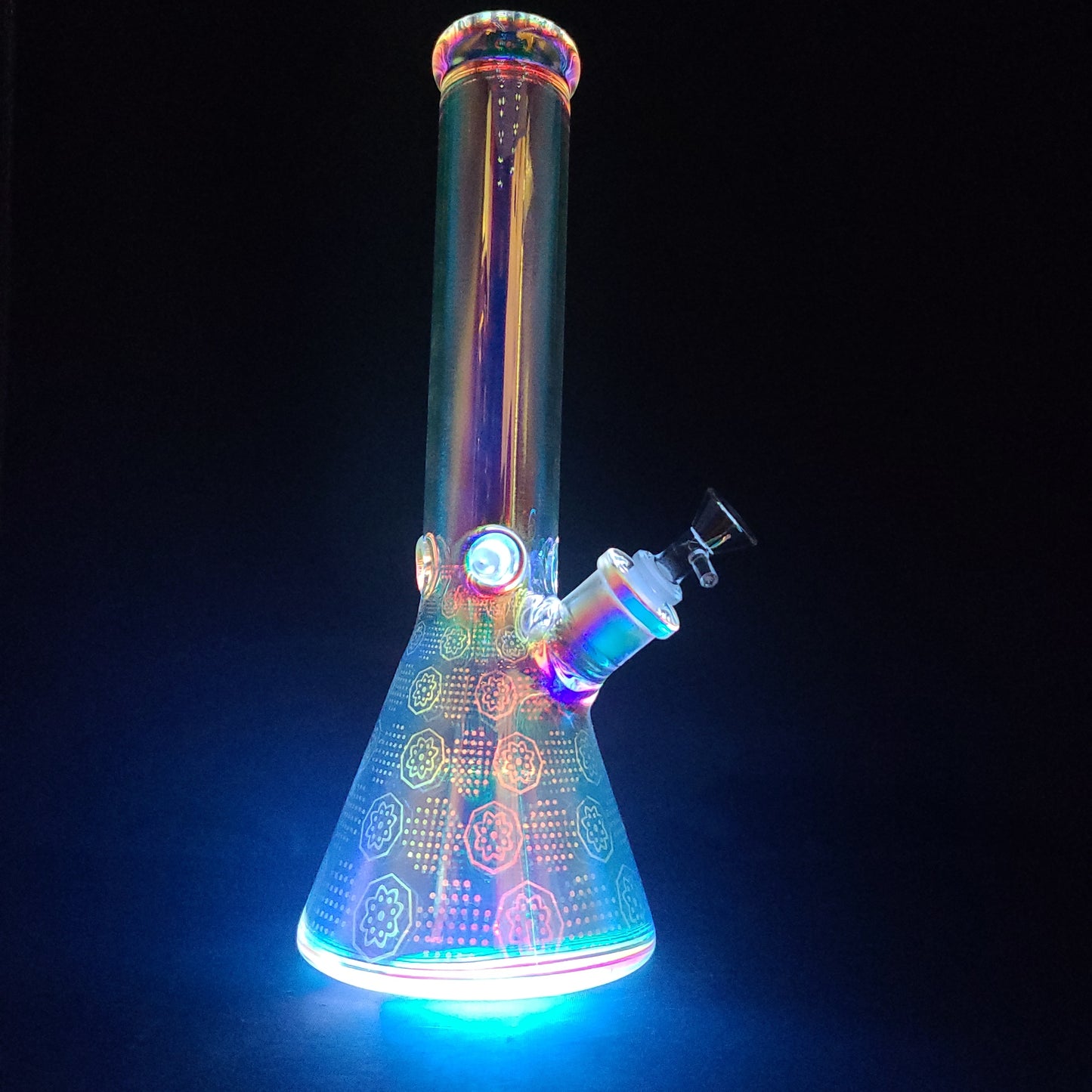 14" Space Party LED Light beaker water pipe