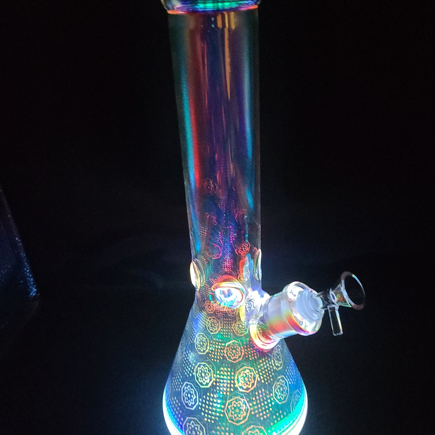 14" Space Party LED Light beaker water pipe