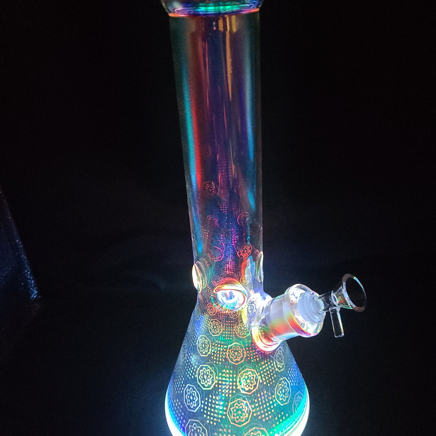 14" Space Party LED Light beaker water pipe