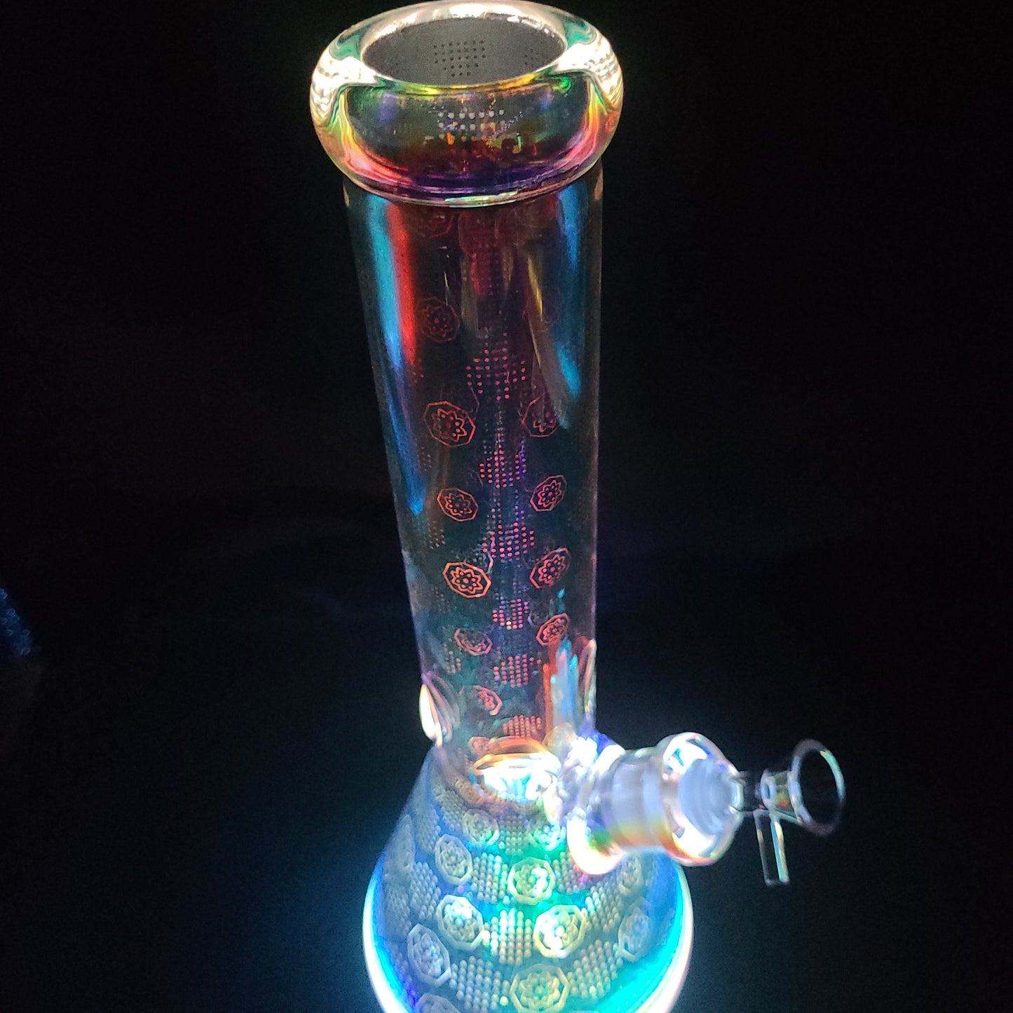 14" Space Party LED Light beaker water pipe