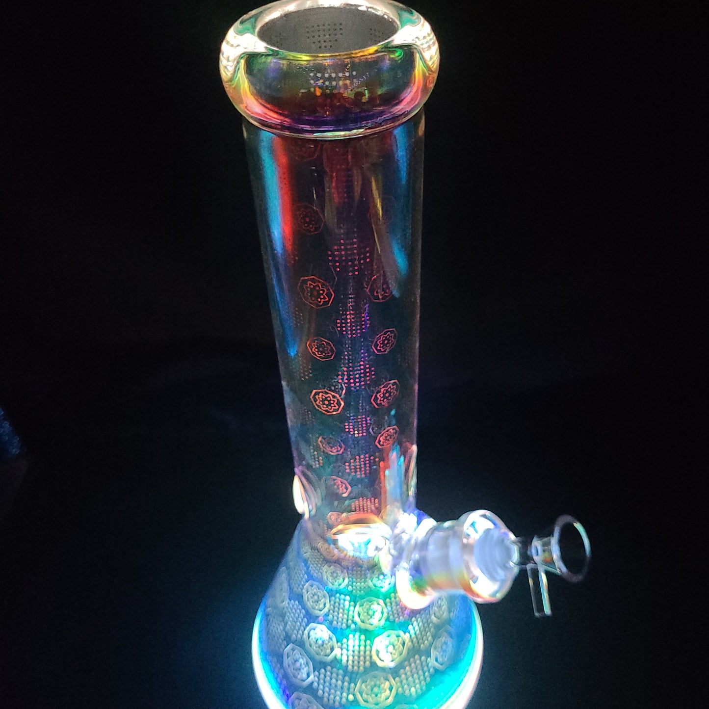 14" Space Party LED Light beaker water pipe