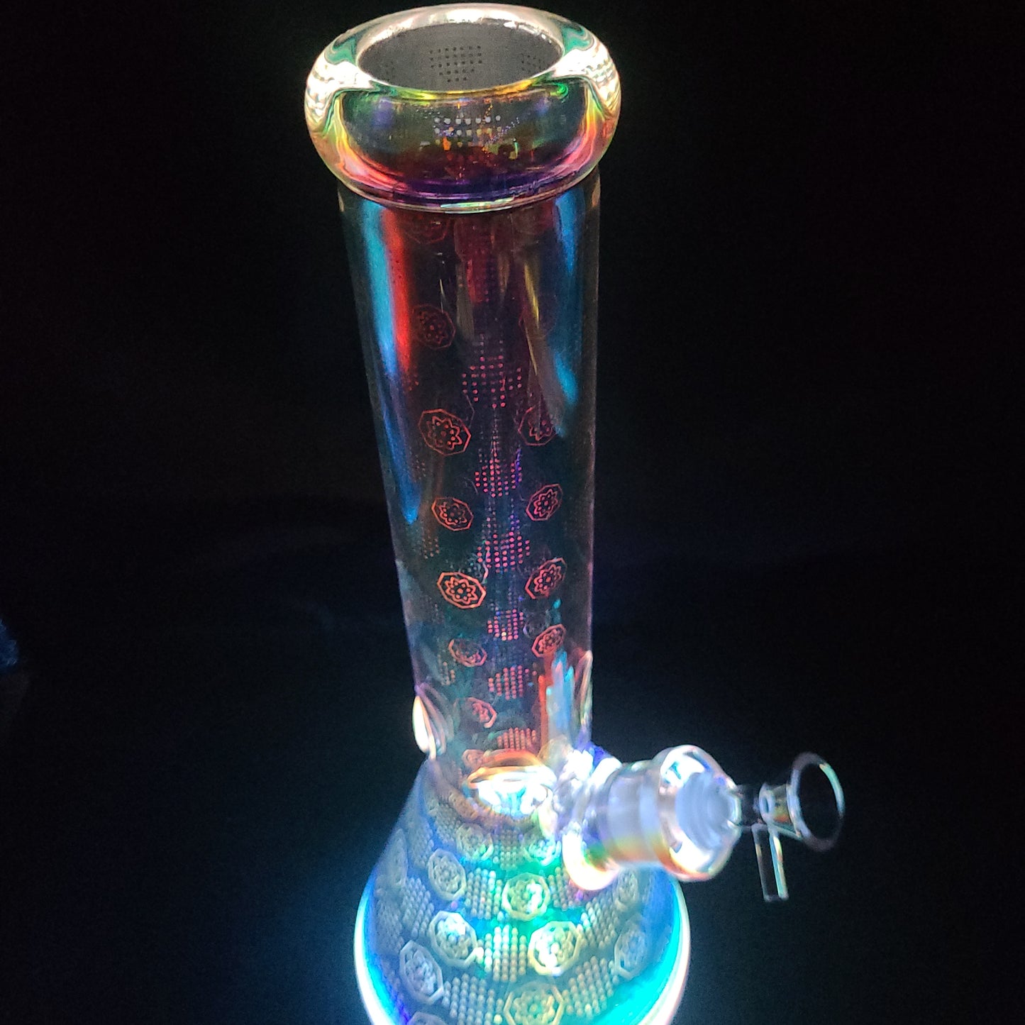 14" Space Party LED Light beaker water pipe