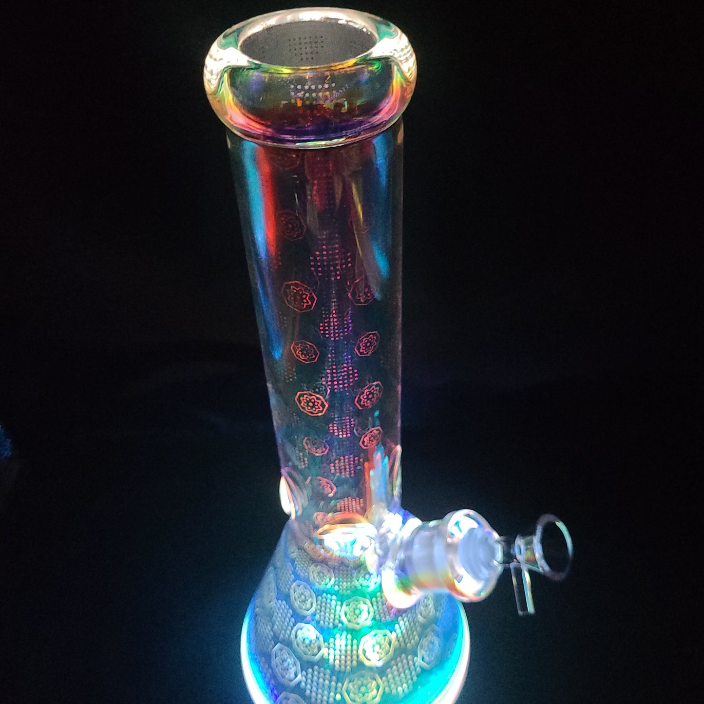 14" Space Party LED Light beaker water pipe