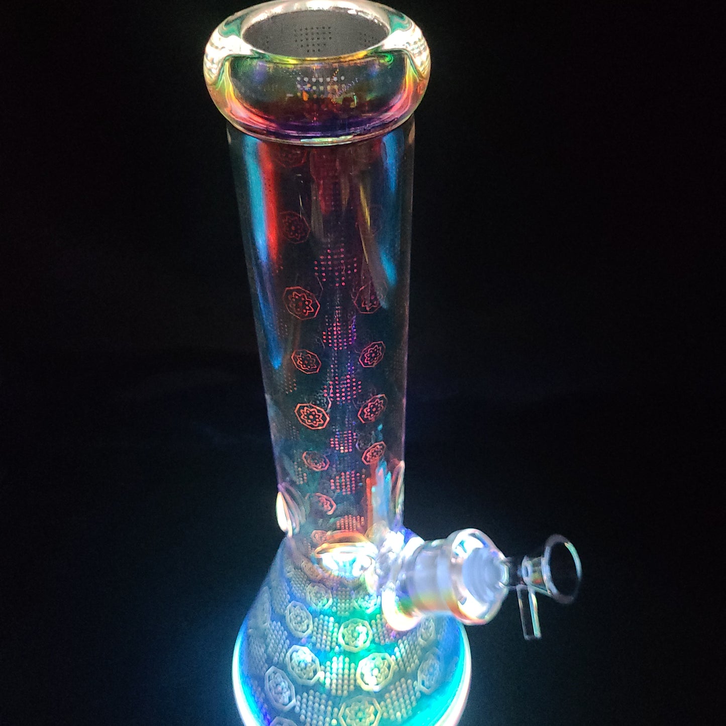 14" Space Party LED Light beaker water pipe