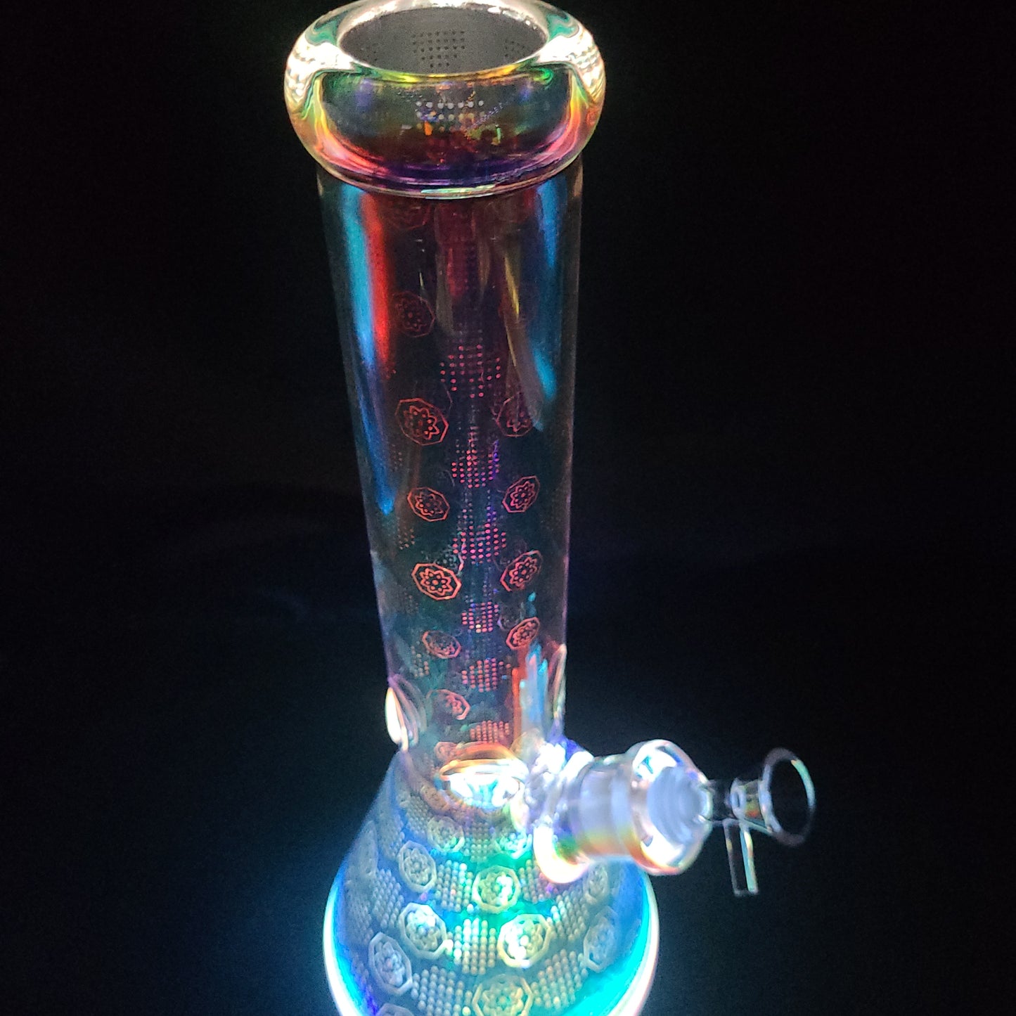 14" Space Party LED Light beaker water pipe