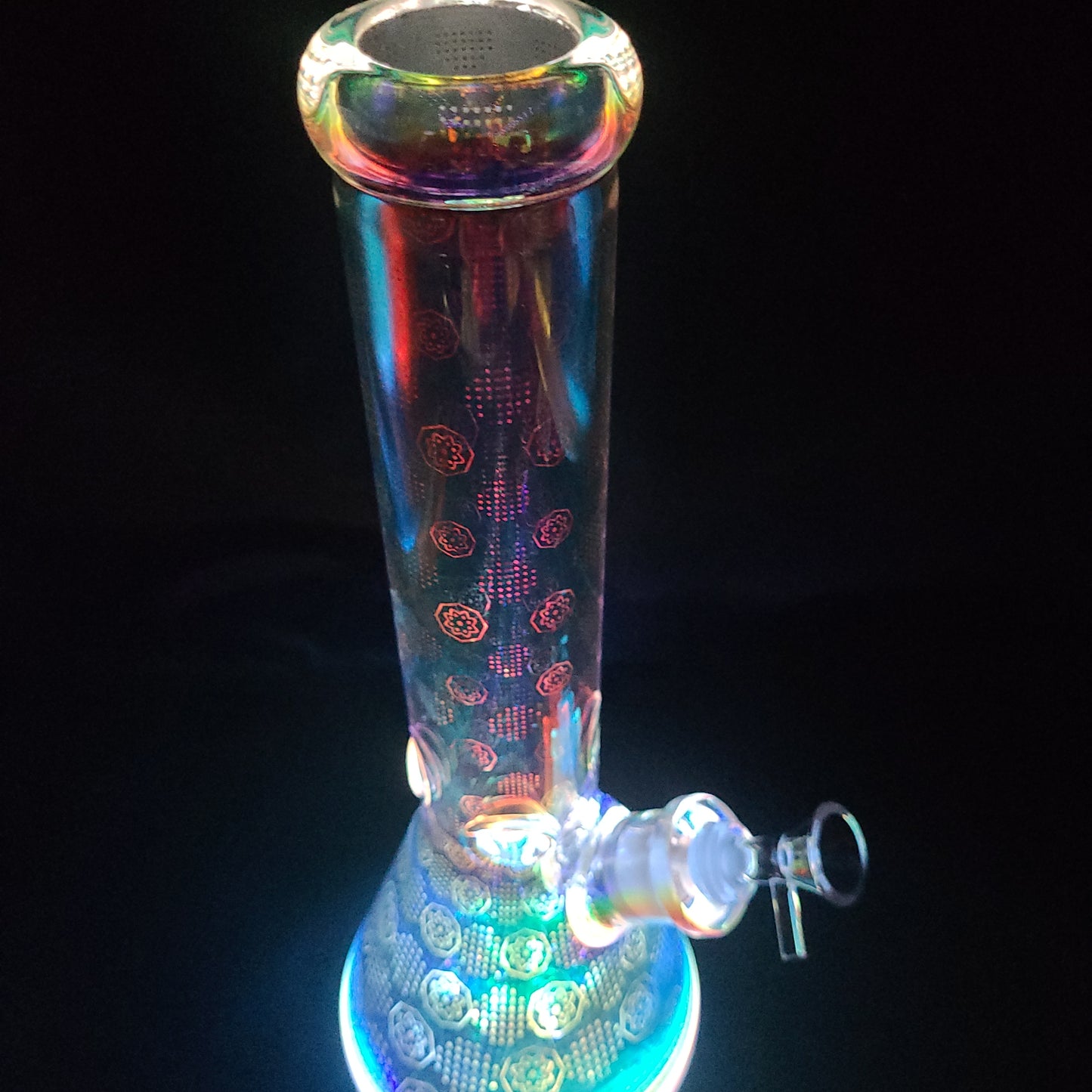 14" Space Party LED Light beaker water pipe