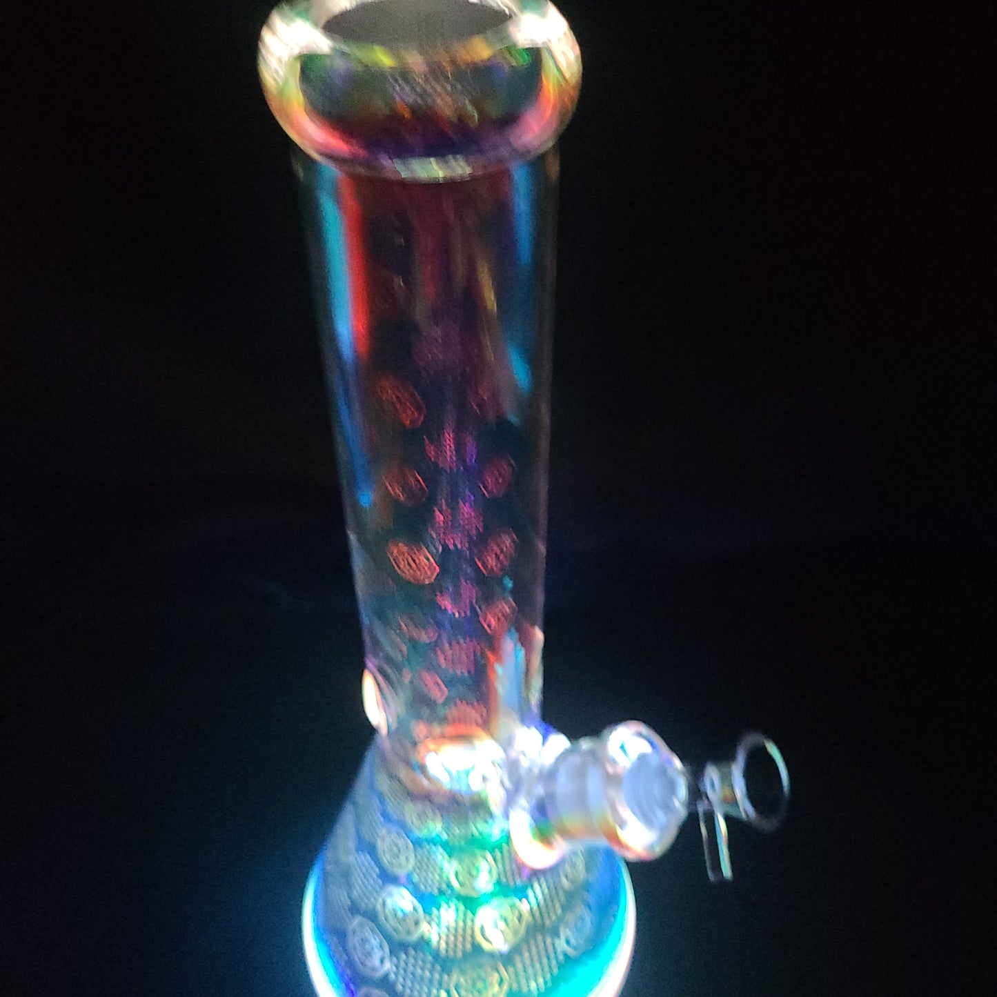 14" Space Party LED Light beaker water pipe