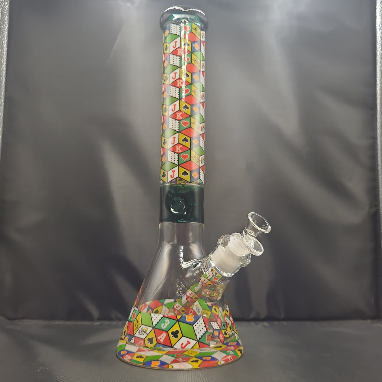 16" Playing Cards Extra Thick Bottem beaker bong