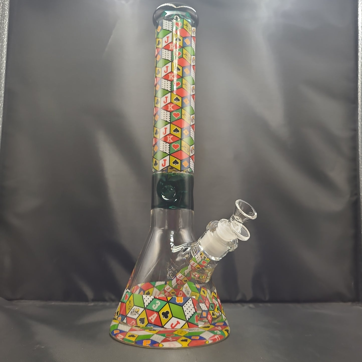 16" Playing Cards Extra Thick Bottem beaker bong