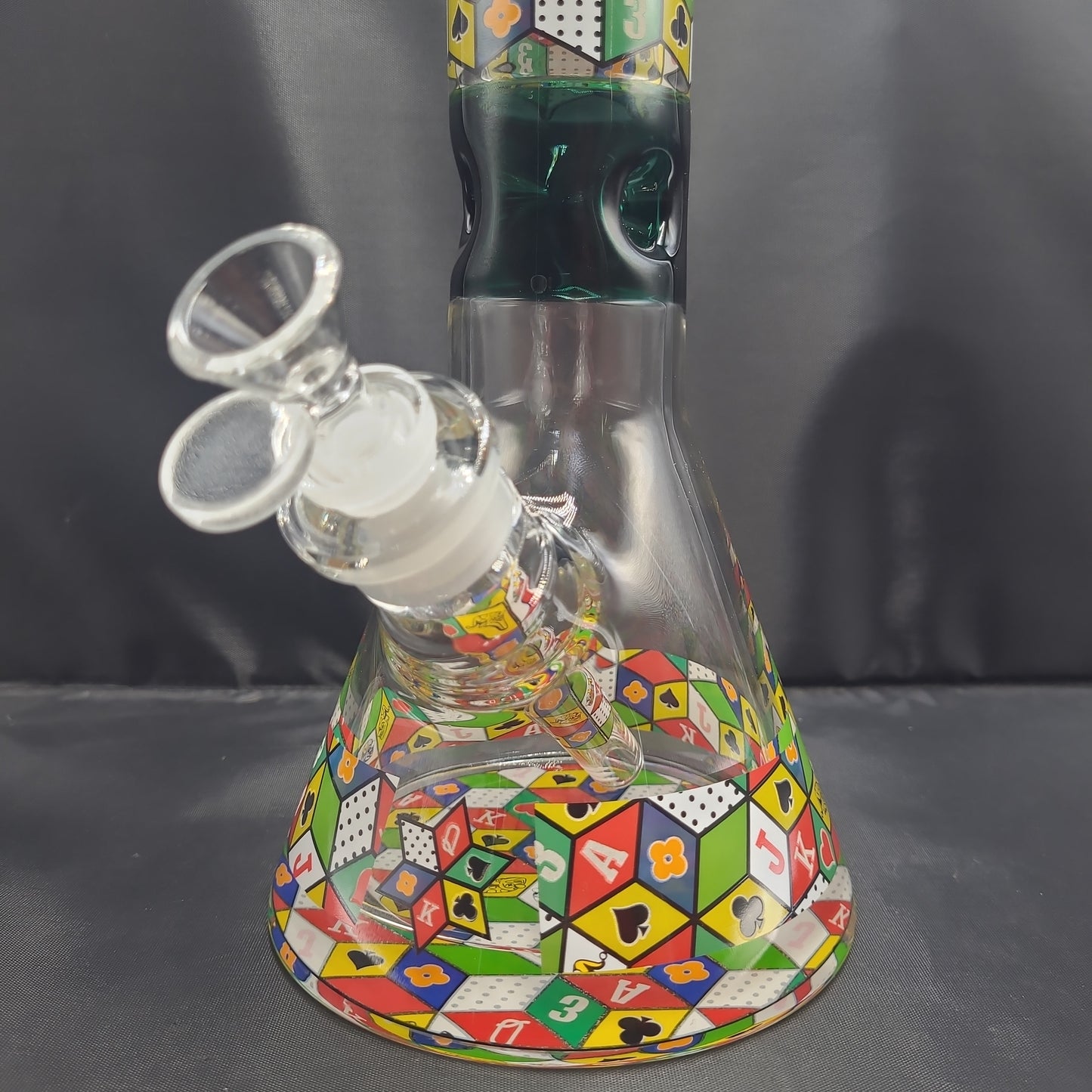 16" Playing Cards Extra Thick Bottem beaker bong