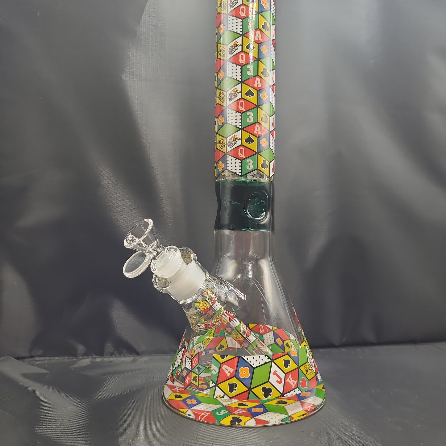 16" Playing Cards Extra Thick Bottem beaker bong