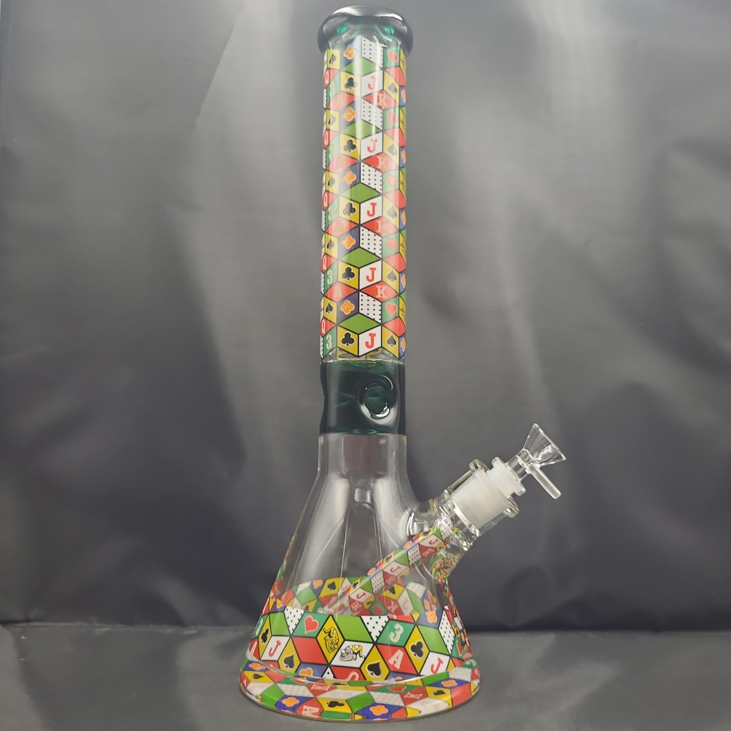 16" Playing Cards Extra Thick Bottem beaker bong