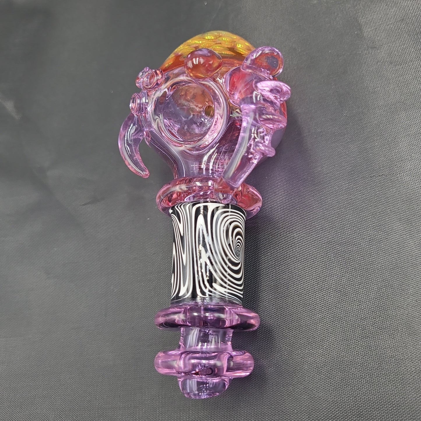 5.5" Purple Goth Honeycomb Hand Pipe