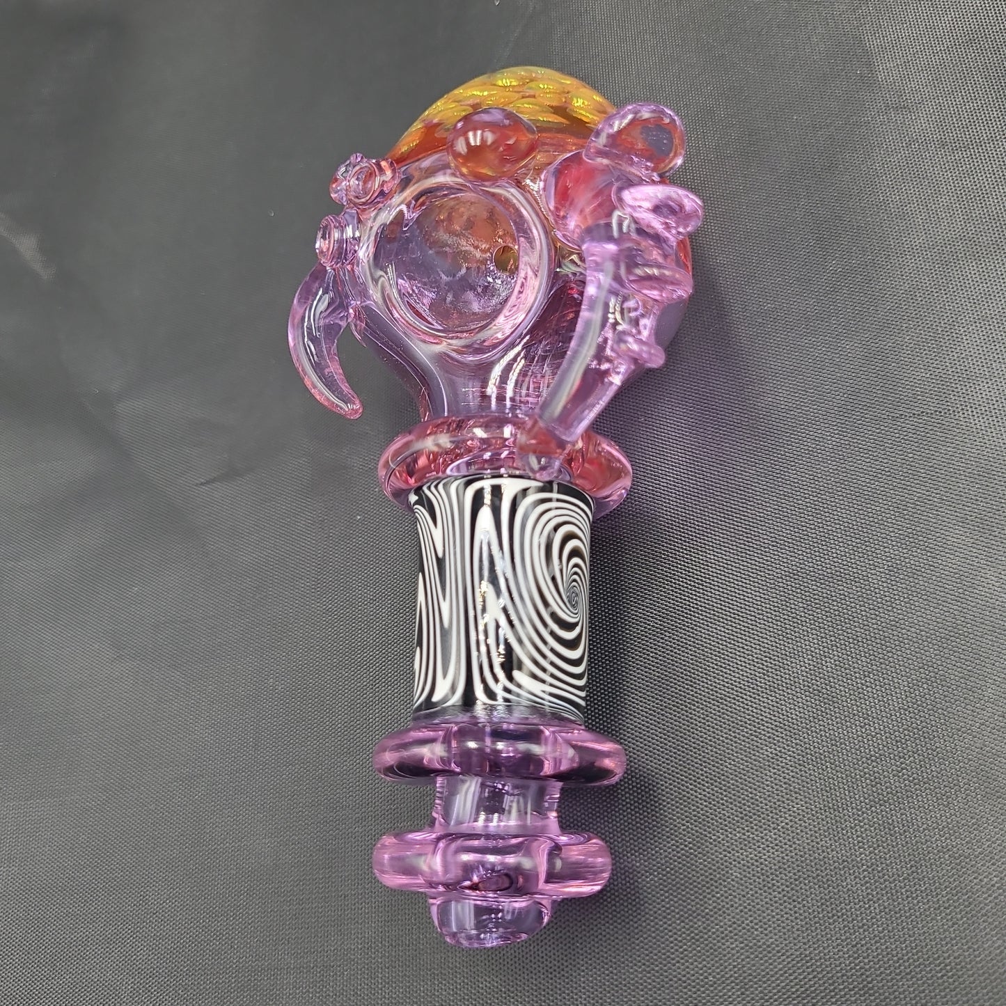 5.5" Purple Goth Honeycomb Hand Pipe