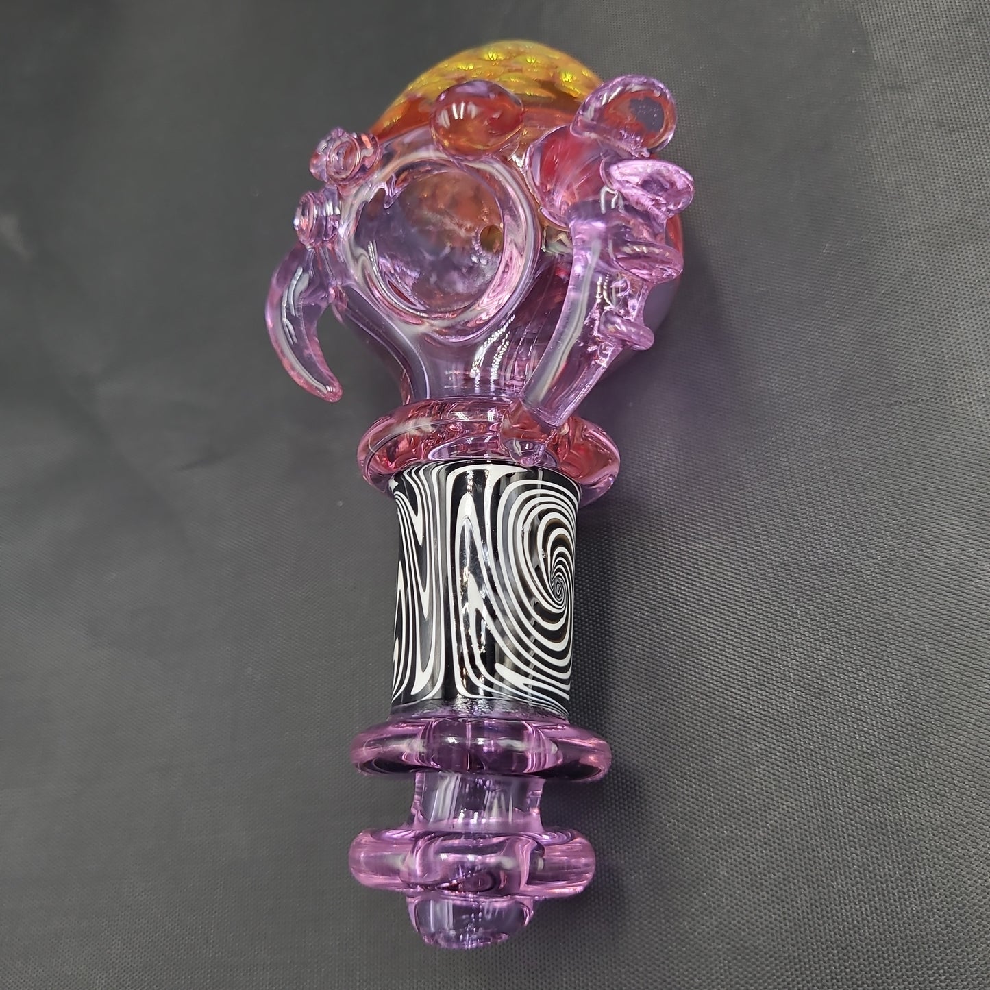 5.5" Purple Goth Honeycomb Hand Pipe