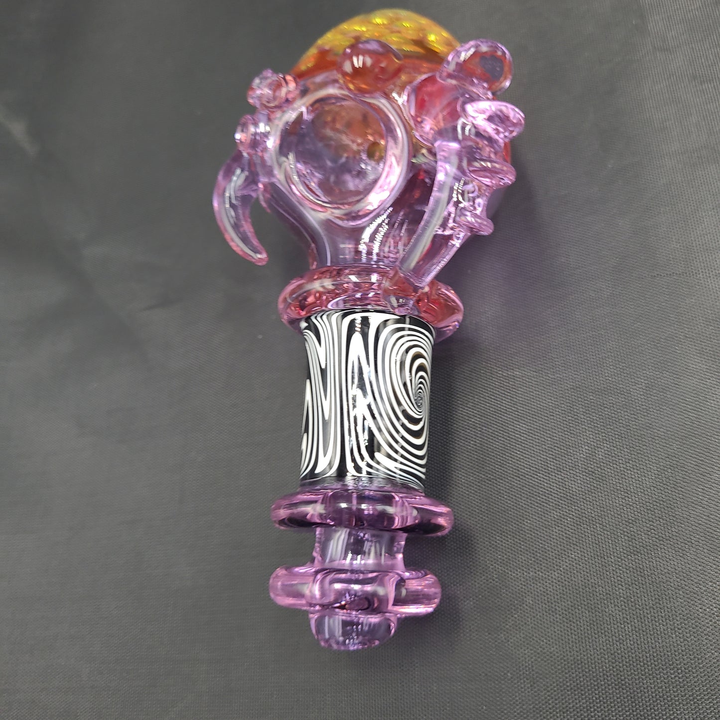 5.5" Purple Goth Honeycomb Hand Pipe