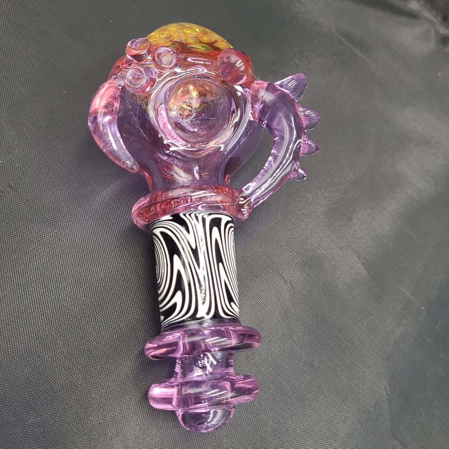 5.5" Purple Goth Honeycomb Hand Pipe