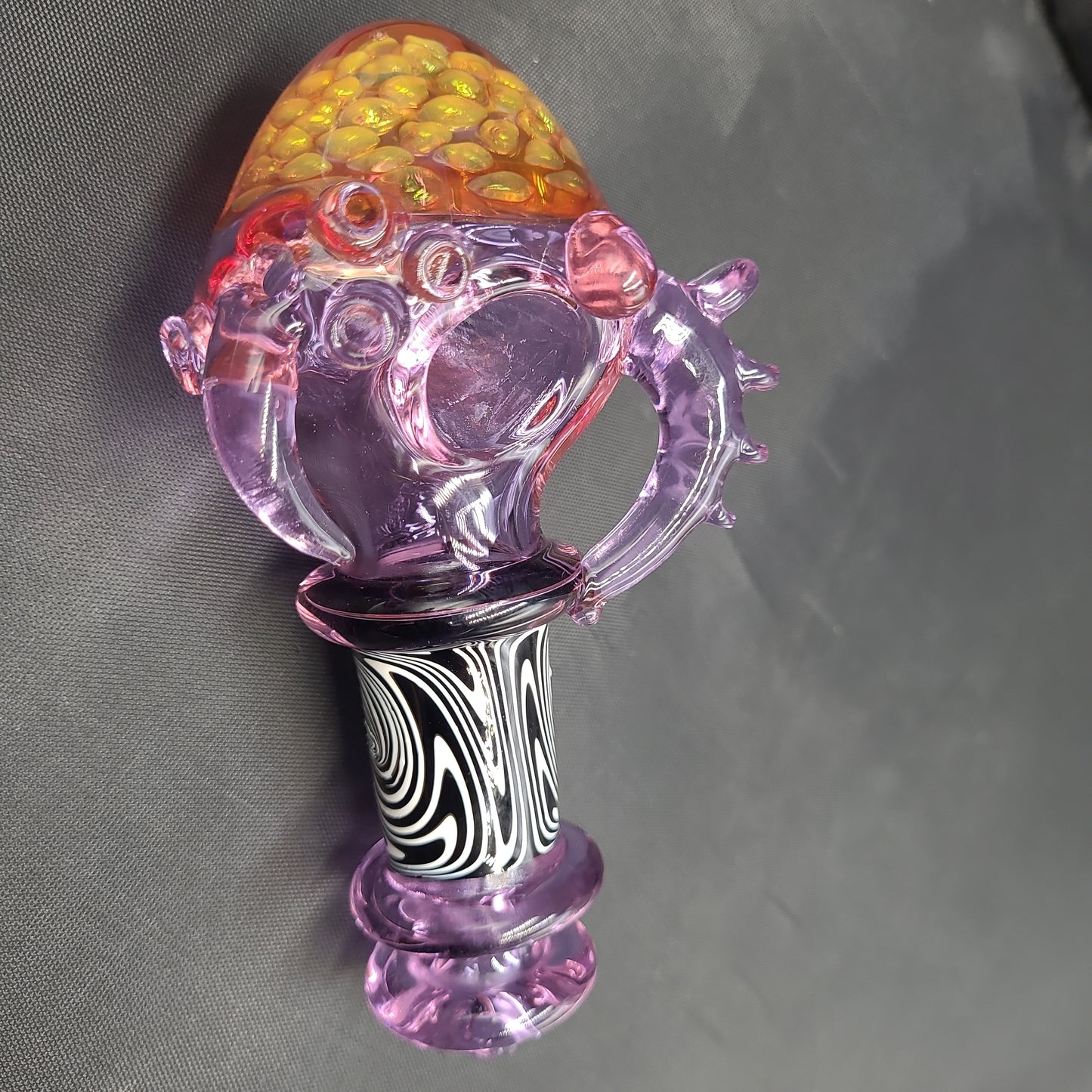 5.5" Purple Goth Honeycomb Hand Pipe