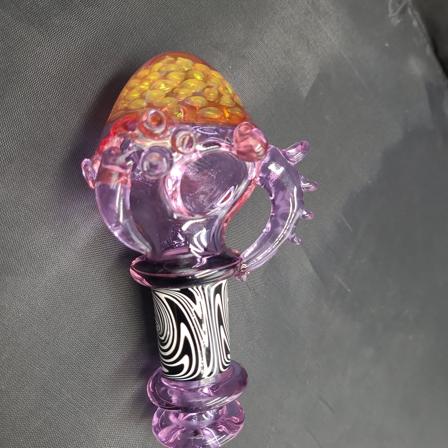 5.5" Purple Goth Honeycomb Hand Pipe