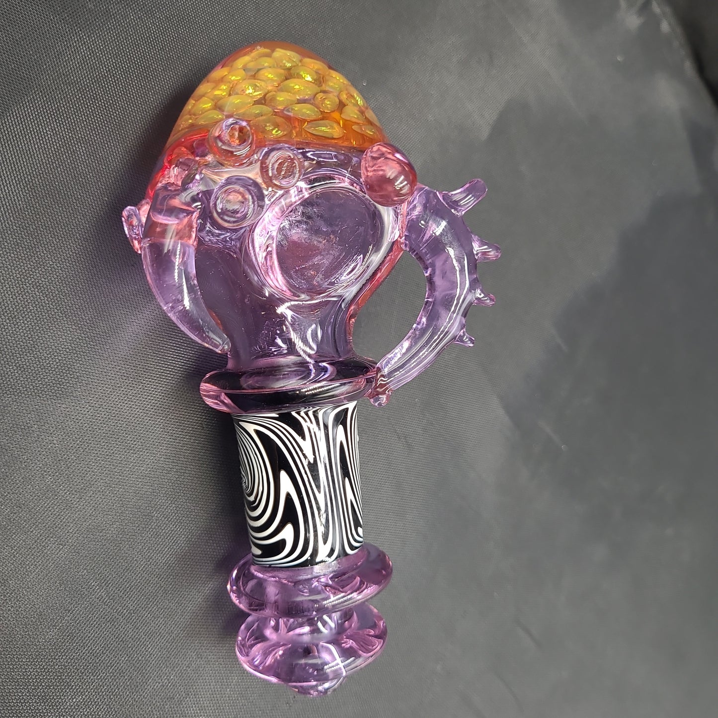 5.5" Purple Goth Honeycomb Hand Pipe