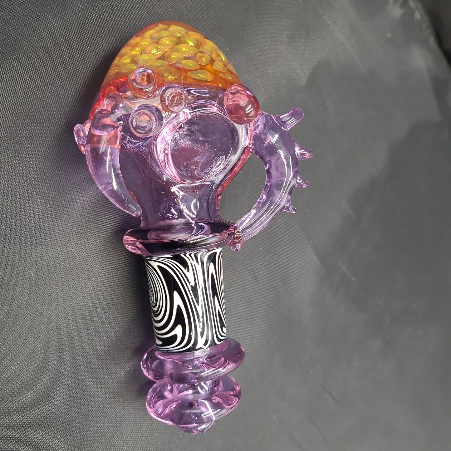 5.5" Purple Goth Honeycomb Hand Pipe