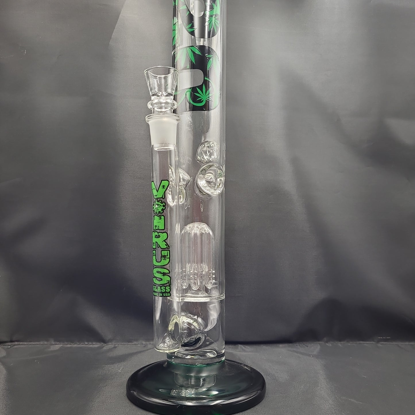 18" 420 Tree Perc Chamber Straight tube water pipe