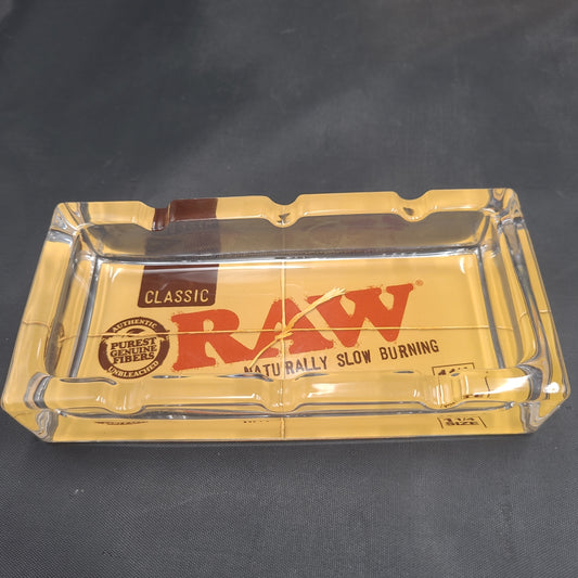 Raw Glass Ash Tray