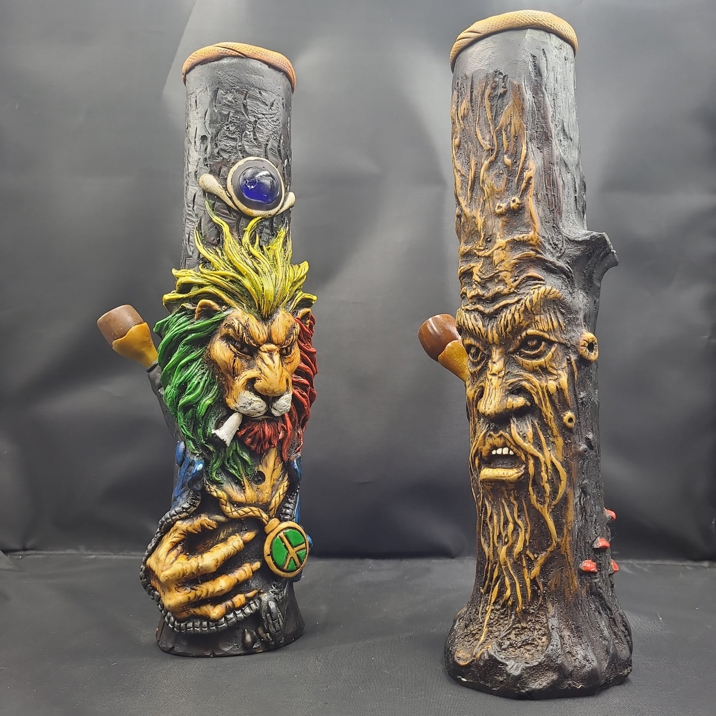 12" Wood Resin Character Bong