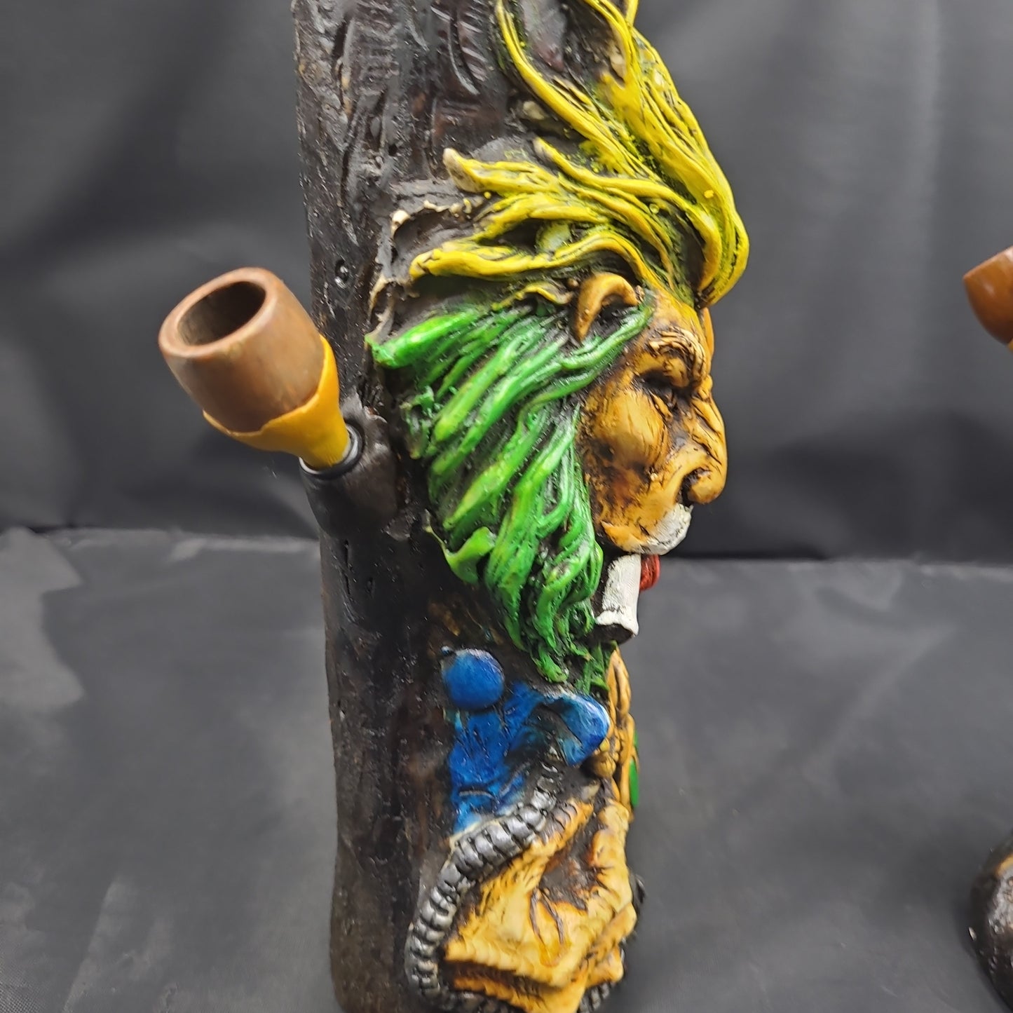 12" Wood Resin Character Bong