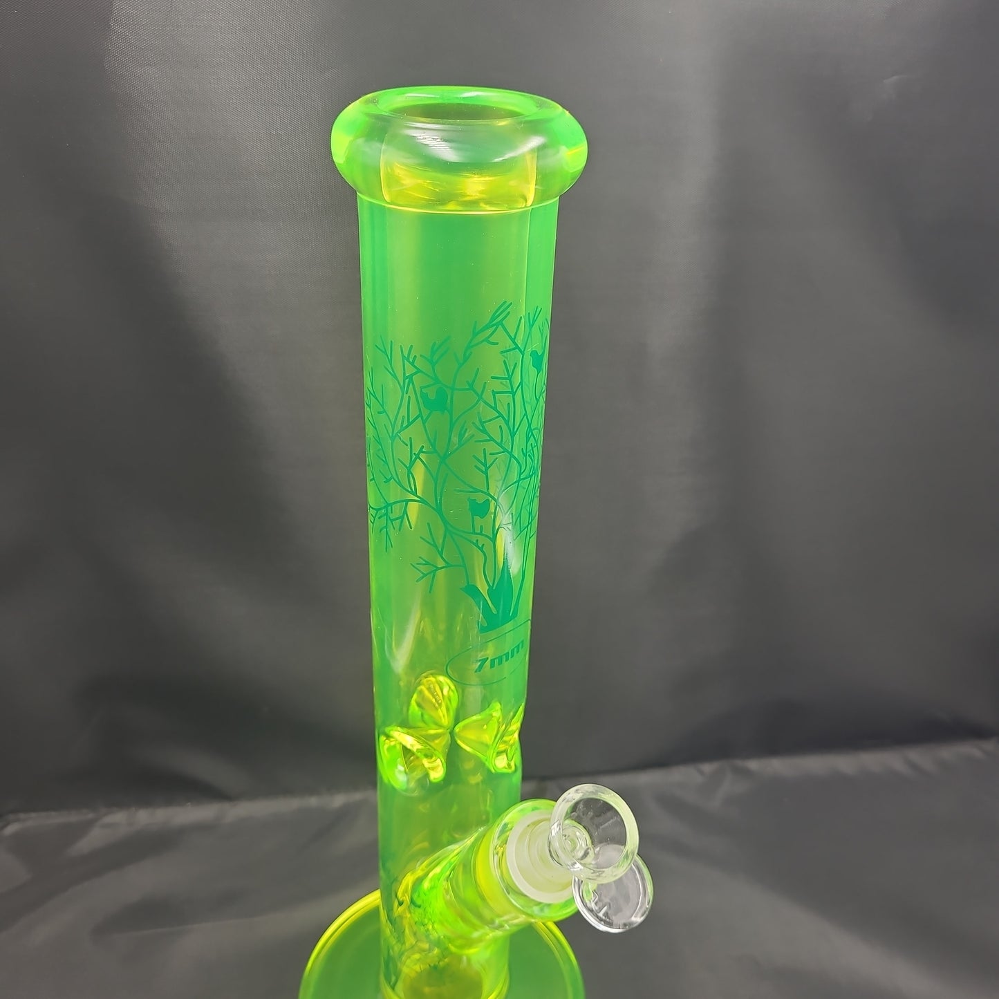 14.5" Neon Green Nature Tree Straight tube