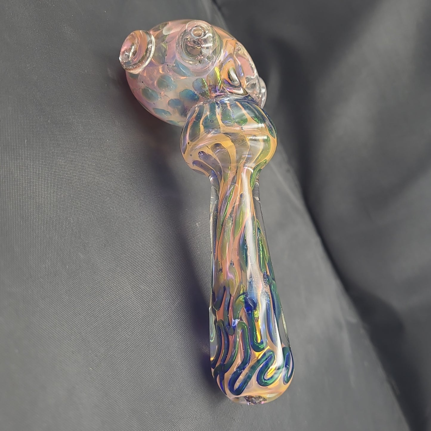 8" Squiqly Squid Head Hammer pipe