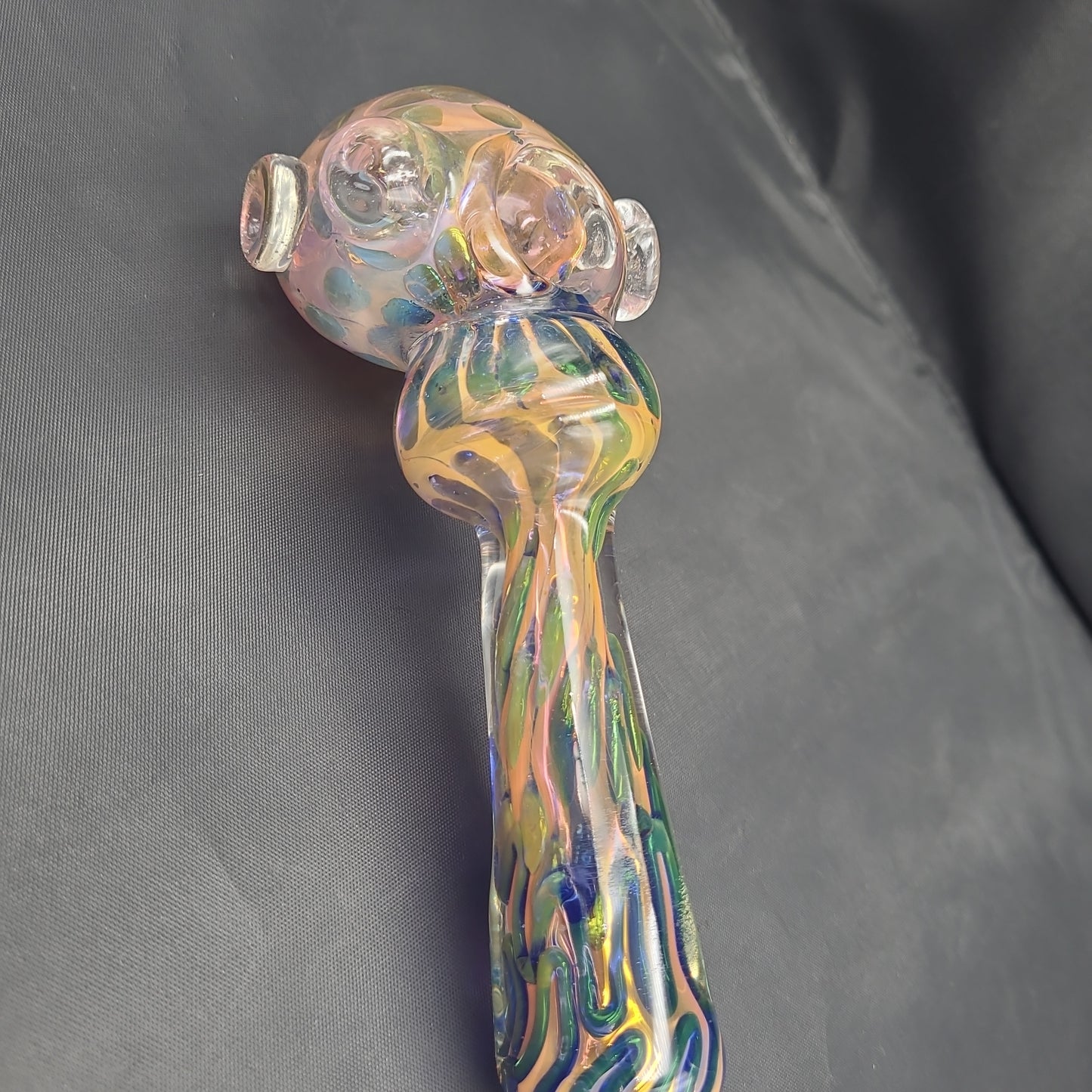 8" Squiqly Squid Head Hammer pipe