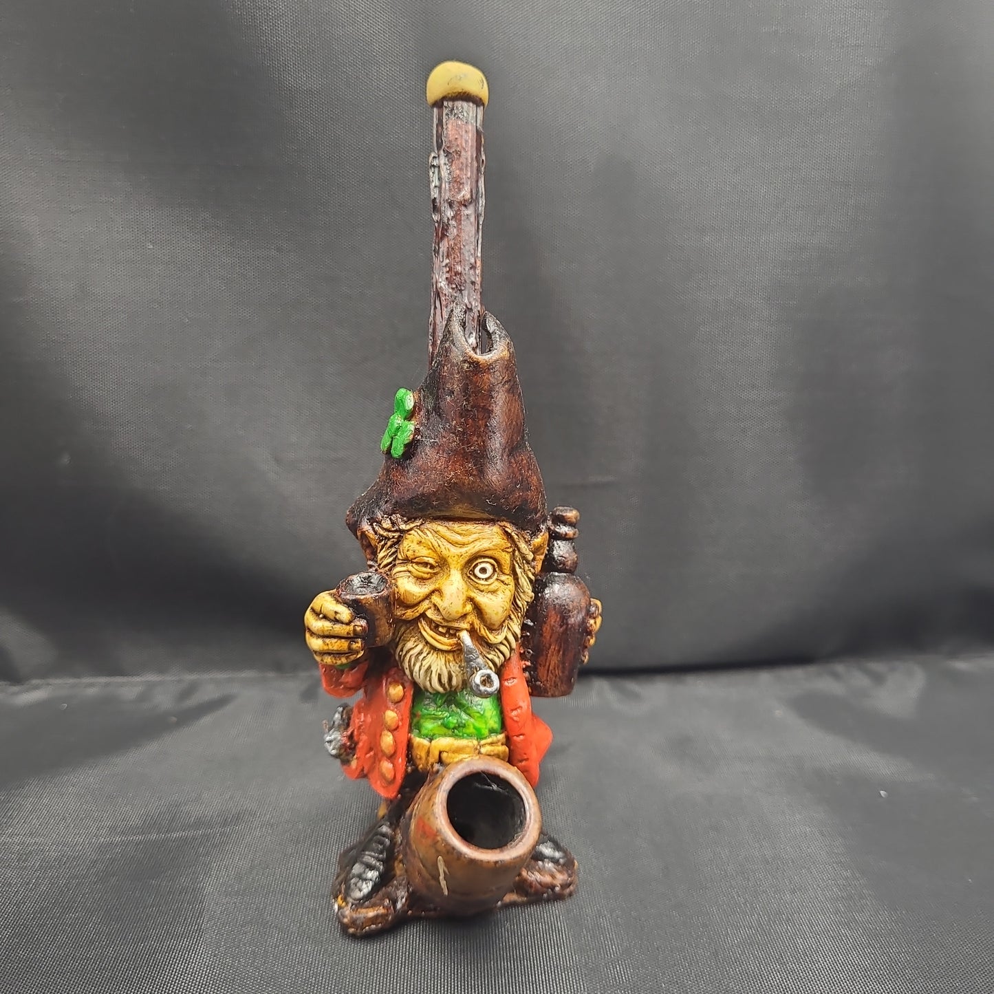 Whiskey Sherlock leprechaun Wood Resin Pipe