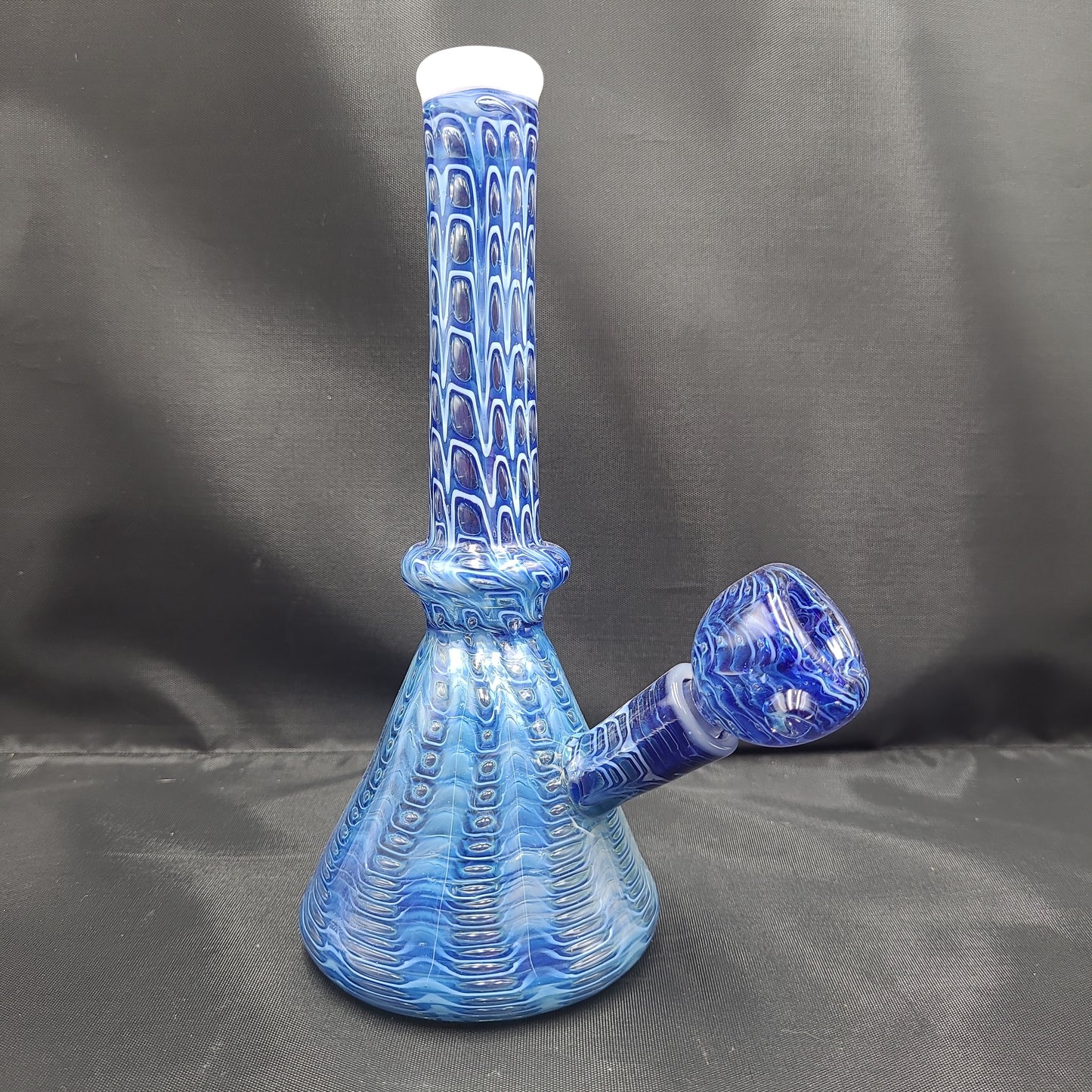 8" Artistic Bubble Snake Skin Beaker