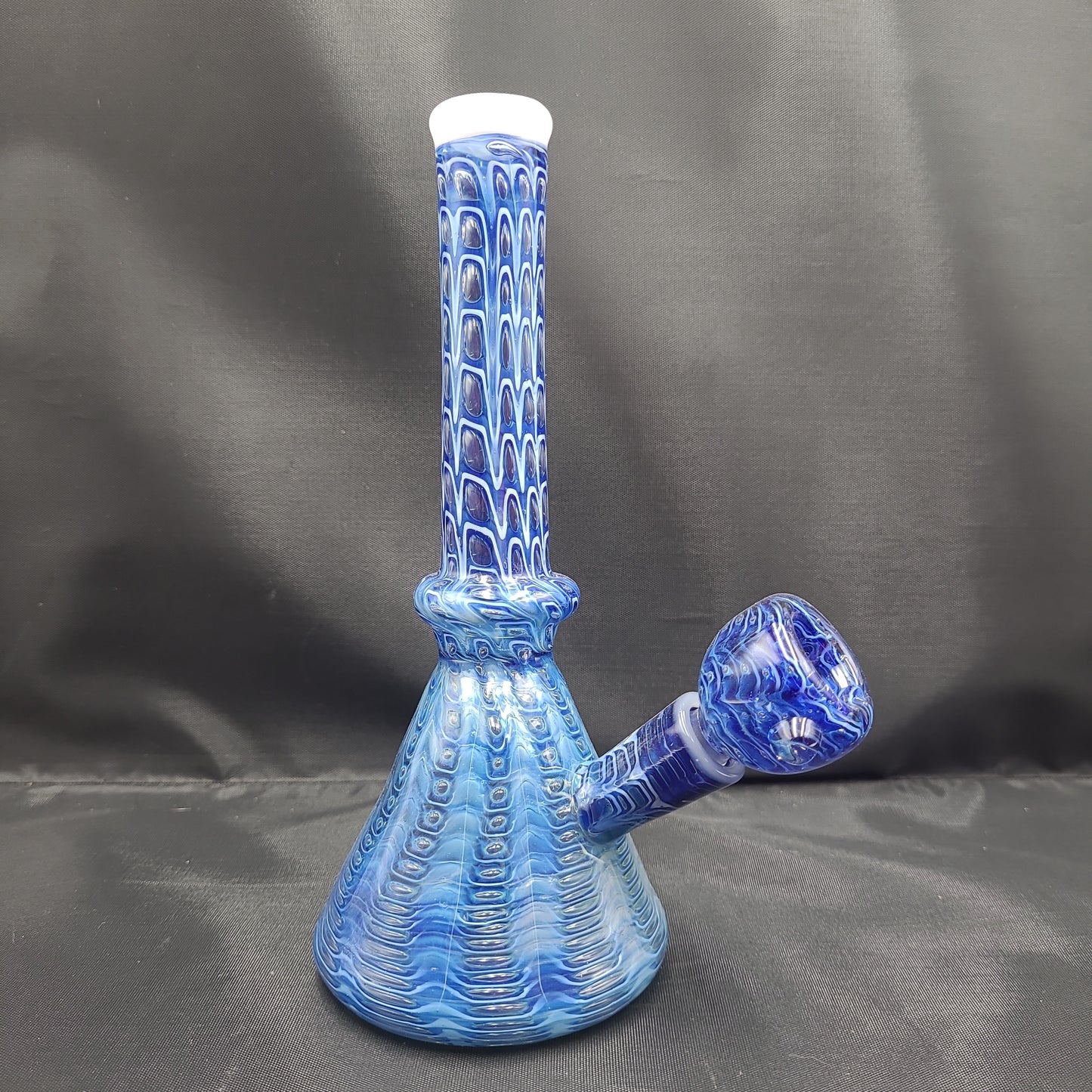 8" Artistic Bubble Snake Skin Beaker