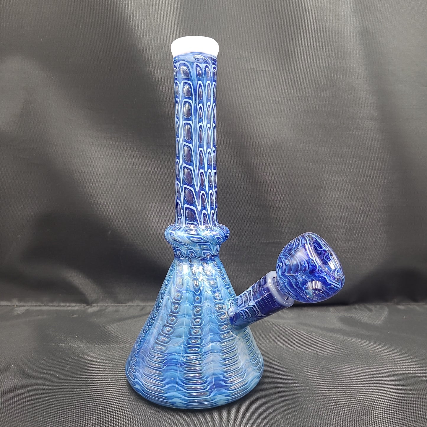 8" Artistic Bubble Snake Skin Beaker