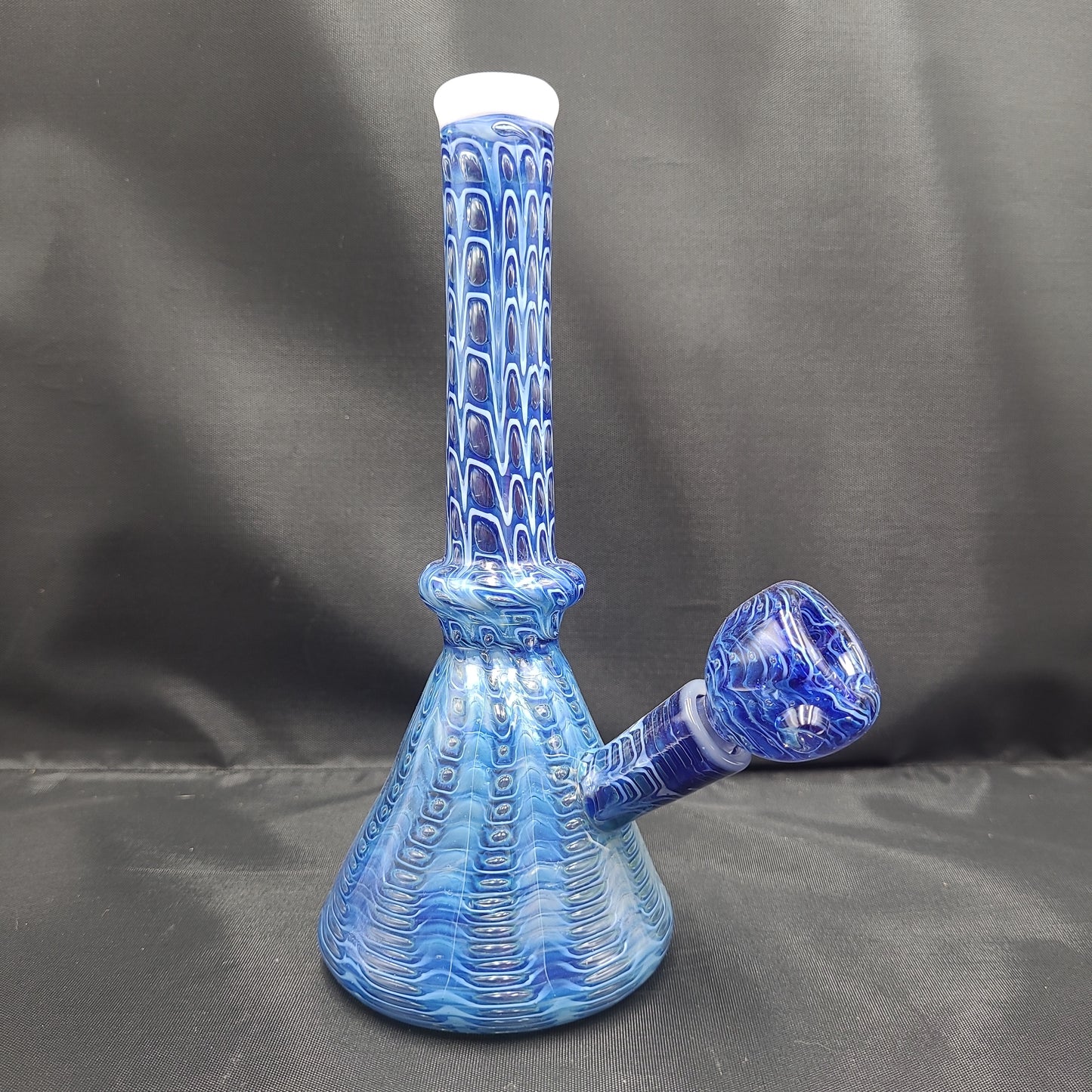 8" Artistic Bubble Snake Skin Beaker