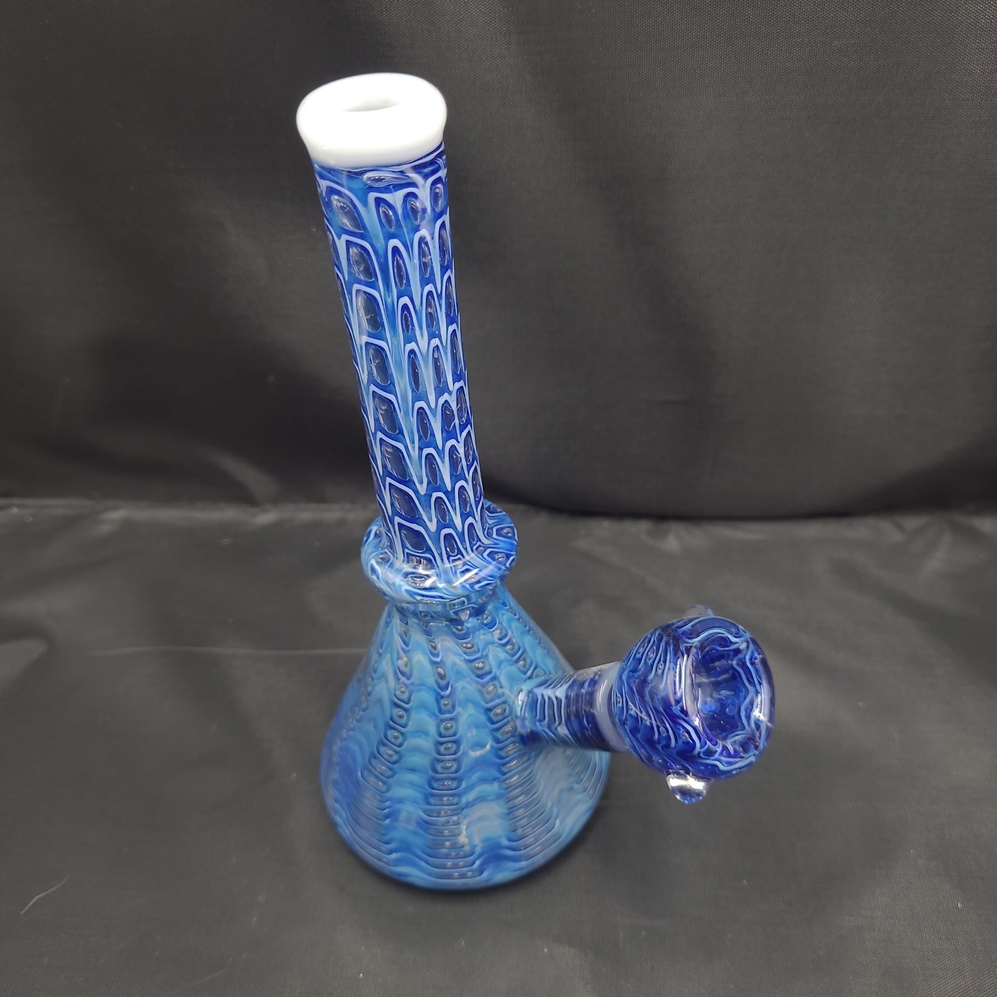 8" Artistic Bubble Snake Skin Beaker