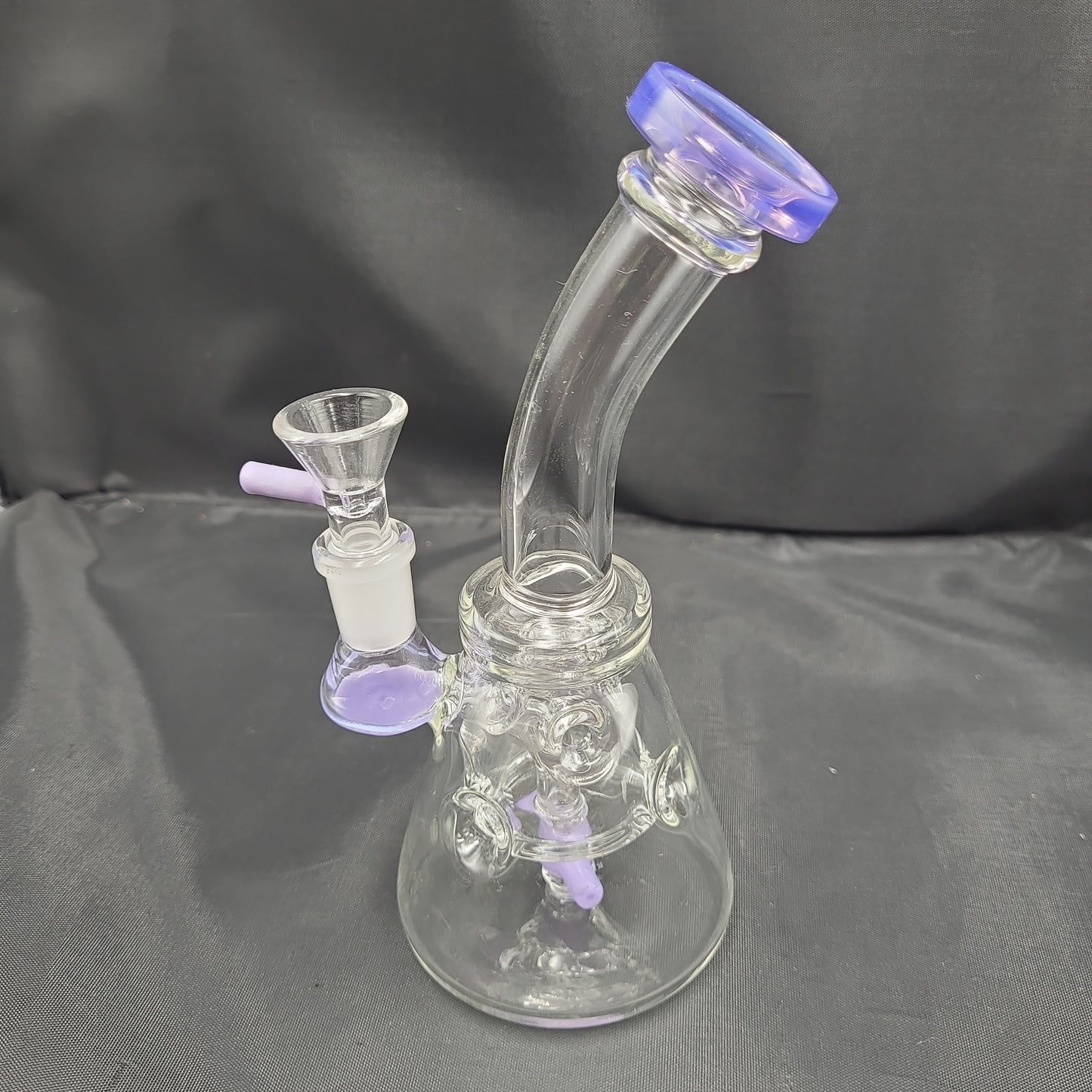 7" Propeller Holey Bent Neck Beaker