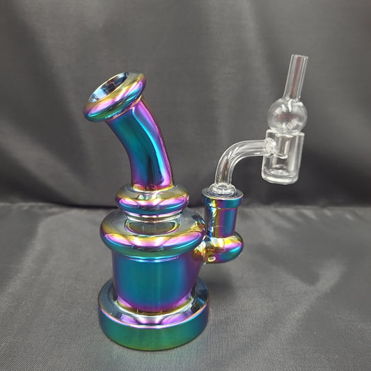 5.5" Multi Color Metallic waterpipe rig