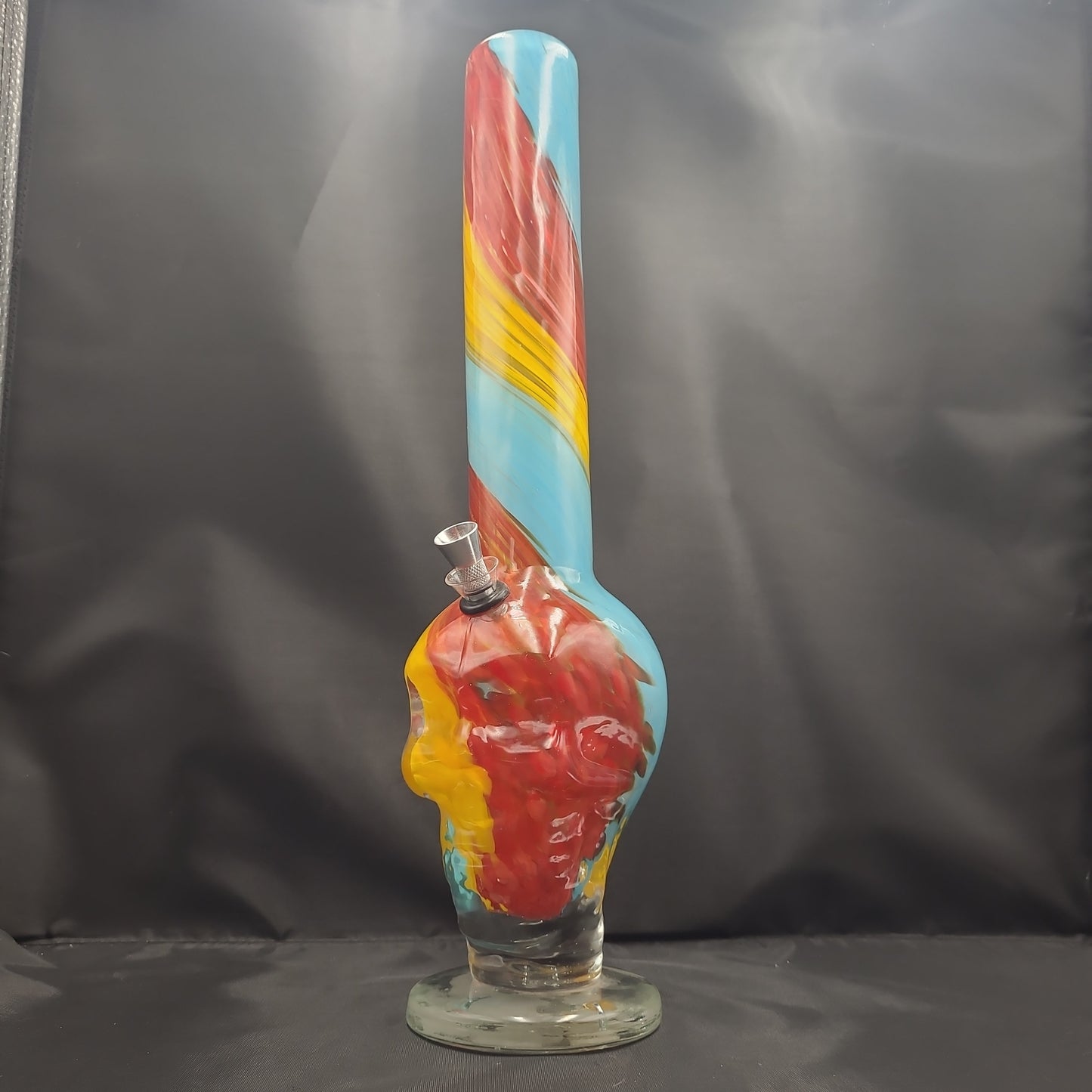 17" Cloud 9 Swirly Skull Beaker