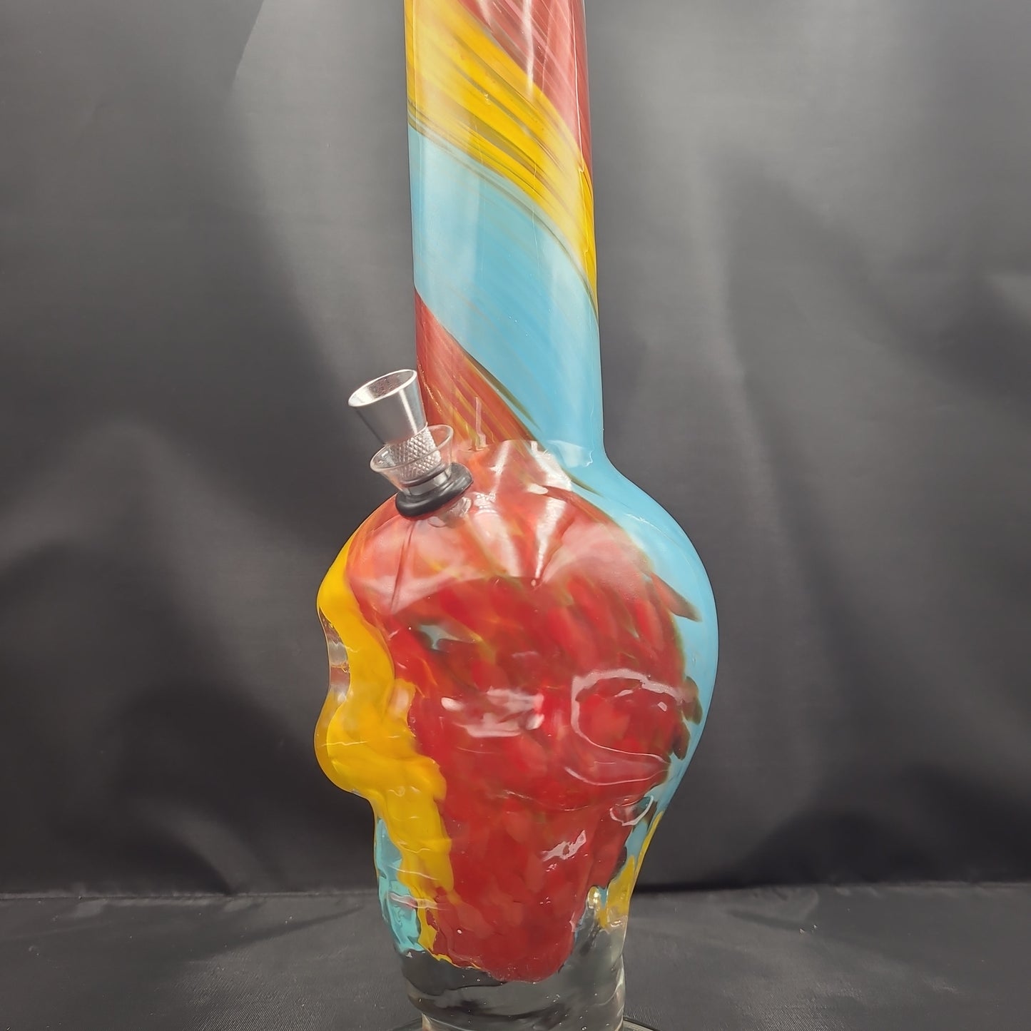 17" Cloud 9 Swirly Skull Beaker