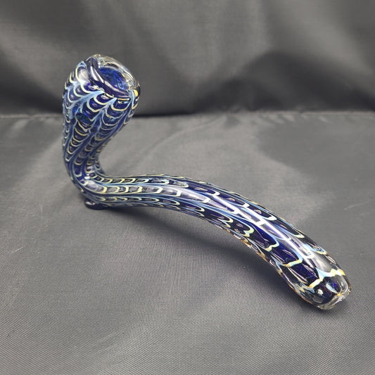 6.5" Bubble Snakeskin Sherlock pipe