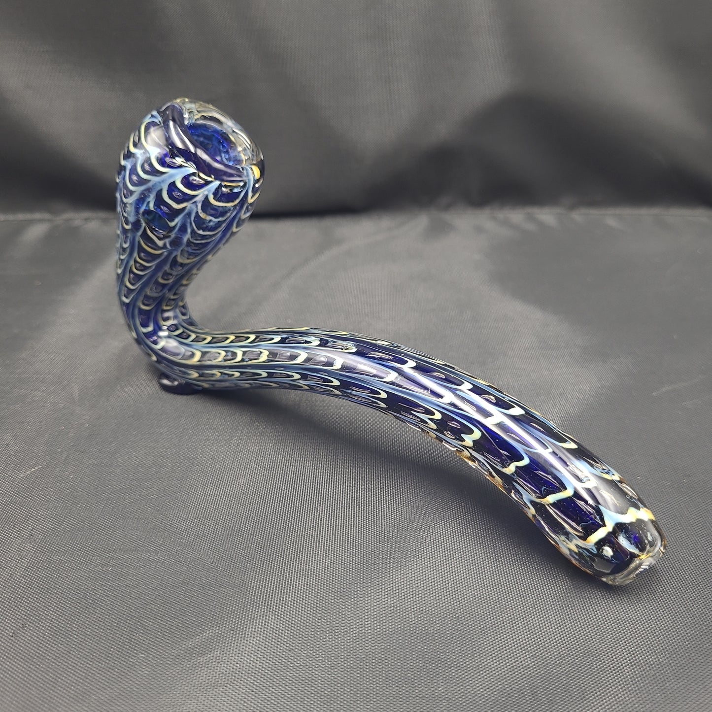 6.5" Bubble Snakeskin Sherlock pipe