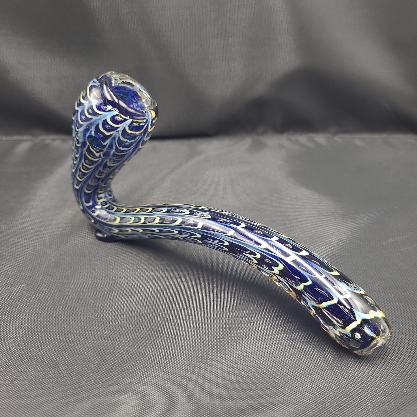 6.5" Bubble Snakeskin Sherlock pipe